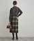 【洗える/微起毛】Iライン チェックスカート