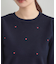 【着映え】ハートドットラメ刺繍ニット