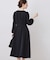 レース袖タックフレアワンピース