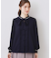配色タックタイブラウス