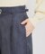 【洗える・S-LL】デニムライク ベルト付きパンツ
