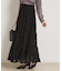 ティアードフラワーモチーフロングスカート