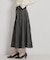 【洗える】デニムライク細リボンスカート