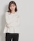 【大人かわいい・洗える】ペプラムニットカーディガン