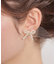 パール調リボンデザインピアス