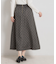デニムライクドットスカート