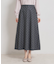 デニムライクドットスカート