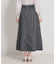 デニムライクドットスカート