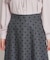 デニムライクドットスカート