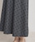 デニムライクドットスカート