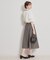 【洗える】パレットボイル 細リボン付きスカート