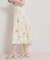 【洗える】パレットボイル 細リボン付きスカート
