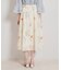【洗える】パレットボイル 細リボン付きスカート