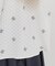 【洗える】ドットフラワー ブラウス