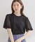 【アンサンブル可・UVカット・アンチピリング】透かしフレアー袖ニット