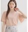 【アンサンブル可・UVカット・アンチピリング】透かしフレアー袖ニット