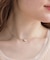 スクエアビジューネックレス