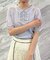 【洗える】フリル ポロ衿ニット
