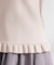【洗える】フリル ポロ衿ニット