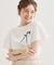 リボンプリントTシャツ