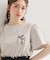 リボンプリントTシャツ