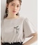 リボンプリントTシャツ