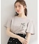 リボンプリントTシャツ