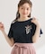 リボンプリントTシャツ