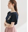 リボンプリントTシャツ