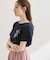 リボンプリントTシャツ