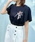 【接触冷感・UVカット・洗える】リボンプリントTシャツ