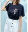 【接触冷感・UVカット・洗える】リボンプリントTシャツ