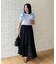 【接触冷感・UVカット・洗える】ラッフル フレアスリーブ トップス