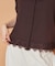 【洗える】ピンタック 裾レース ブラウス