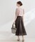 【洗える】リボン エンブロ スカート