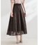 【洗える】リボン エンブロ スカート
