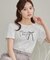 【接触冷感・UVカット・洗える】リボン ロゴTシャツ
