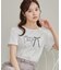 【接触冷感・UVカット・洗える】リボン ロゴTシャツ