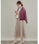 【上品な透け感】ダブルパール調釦 愛されシアーカーディガン