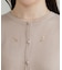 【上品刺繍が華やか】飛ばしビジュー カーディガン