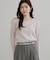 【デコルテ美しく】ハートネック テレコトップス