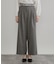 【マシンウォッシャブル・イージーケア】レースベルト付き ワイドパンツ【毛玉になりにくい・セットアップ可】