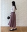 【ベロアリボンが上品】ラメツイード フレアスカート