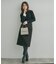 【配色デザインがこなれ見え】袖口スリット パール調リブニット【吸湿発熱・静電気防止・抗菌防臭・洗濯機可】