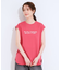 【ひんやり/汗ジミ軽減/UVカット】 ロゴプリントノースリーブTシャツ