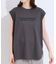 【ひんやり/汗ジミ軽減/UVカット】 ロゴプリントノースリーブTシャツ