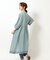【洗える/インド綿100％】さらりと着こなす 裾刺繍ワンピース