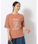 【洗える/プチプラ/綿100％】グラフィック半袖ゆるTシャツ