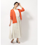 【無理せずキレイ】ロングシーズン活躍 サテンフレア ワイドスカーチョ