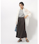 【無理せずキレイ】ロングシーズン活躍 サテンフレア ワイドスカーチョ